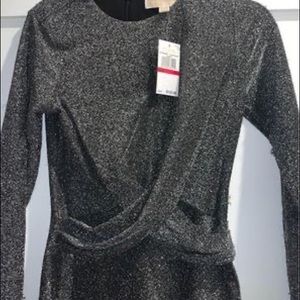 XS Michael Kors dress! Dark gunmetal color with silver shimmer